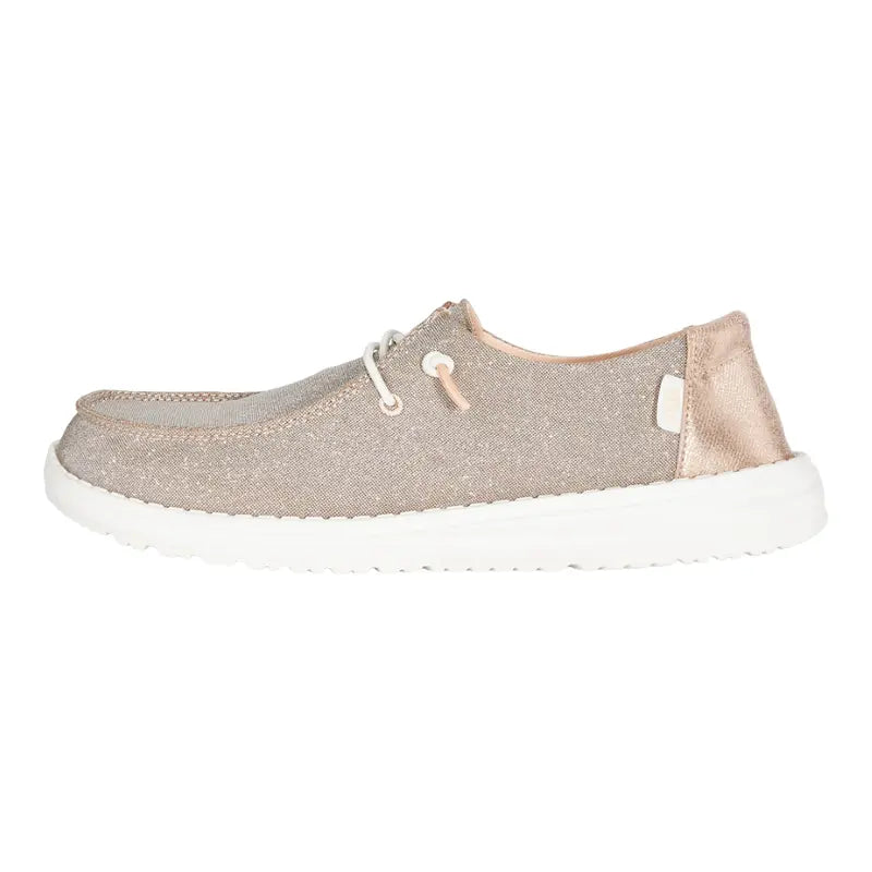 Women's Wendy Metallic Sparkle Slip-On Shoes – Stylish & Comfortable Everyday Casual Shoes