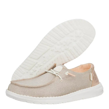 Women's Wendy Metallic Sparkle Slip-On Shoes – Stylish & Comfortable Everyday Casual Shoes