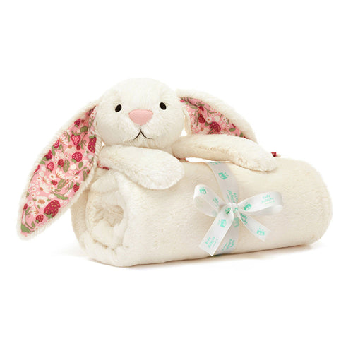 Blossom Cream Bunny 'Berry' Blankie