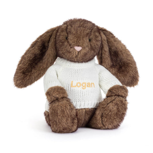 Hoppleston Luxe Bunny with Personalized Cream Jumper