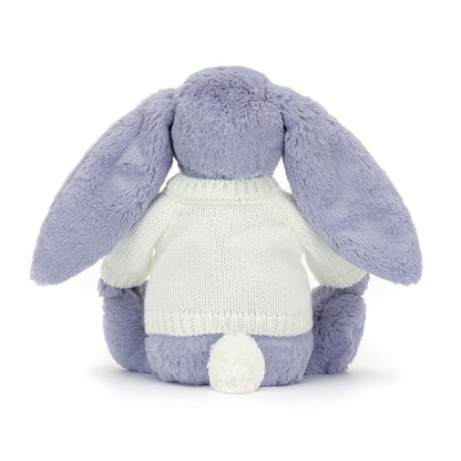 Bashful Viola Bunny with Personalized Cream Jumper