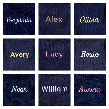 Bashful Luxe Bunny Luna with Personalized Navy Jumper