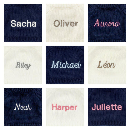Bashful Luxe Puppy Orlando with Personalized Navy Jumper