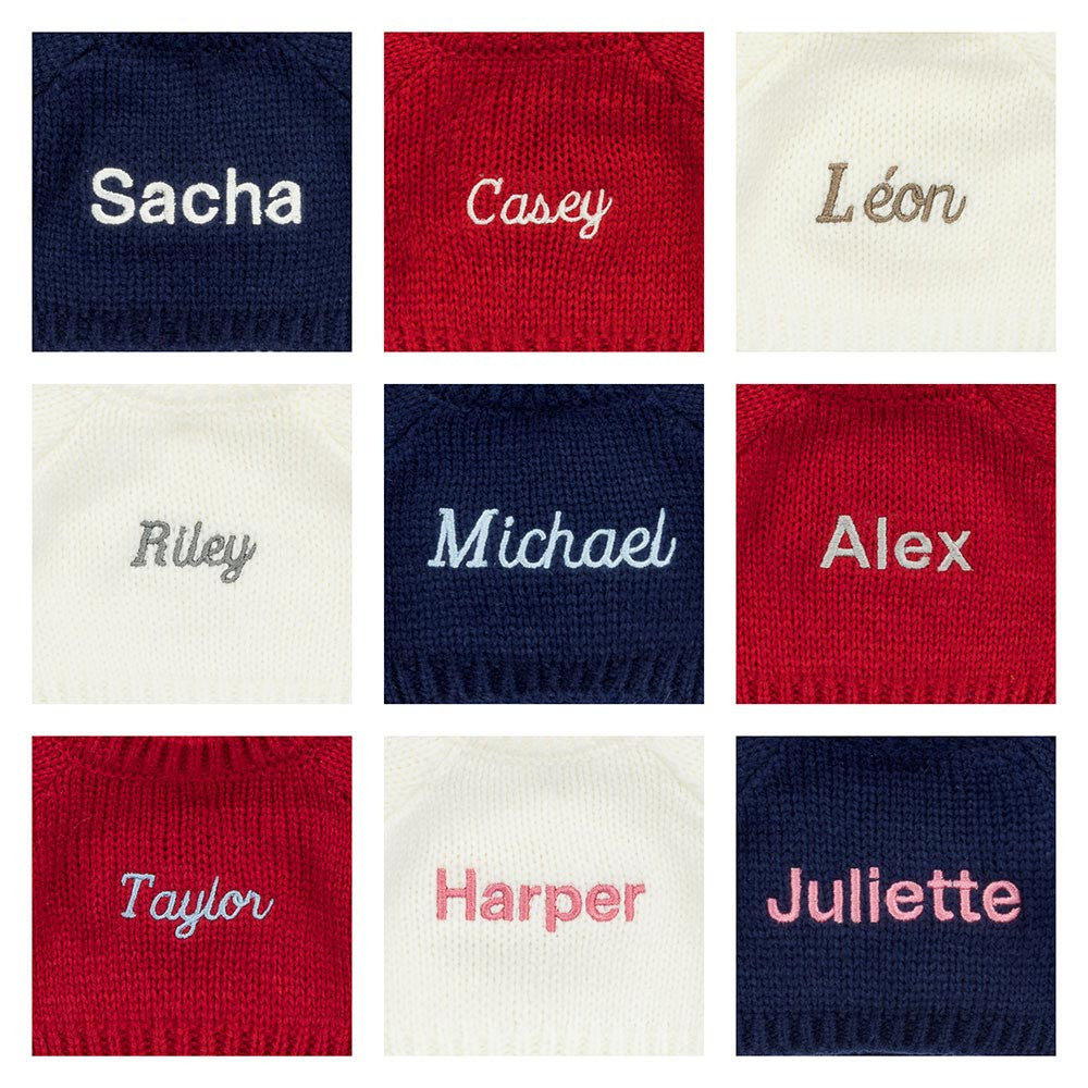 Bartholomew Bear with Personalized Red Jumper