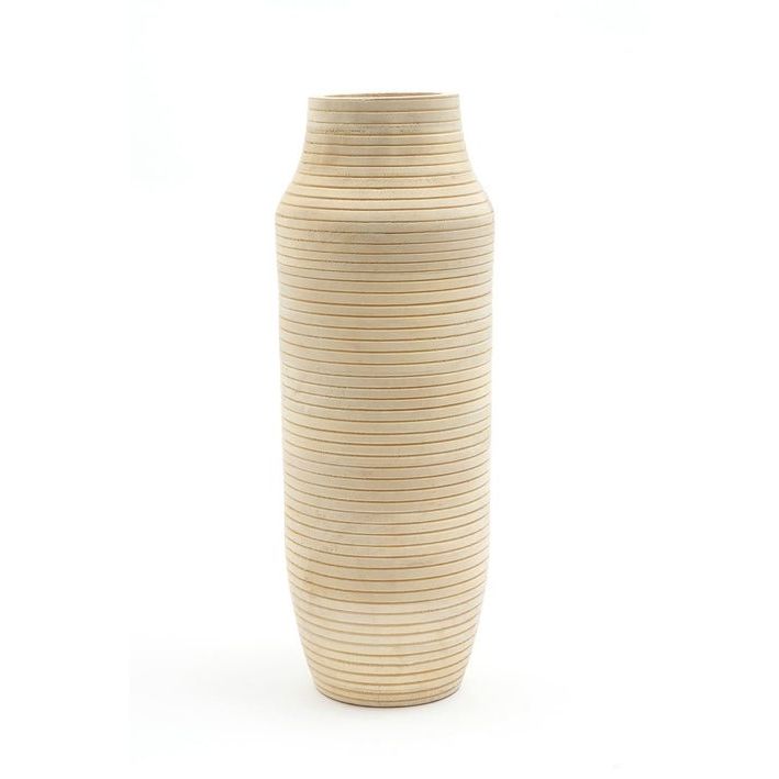 Tall Mango Wood Vase