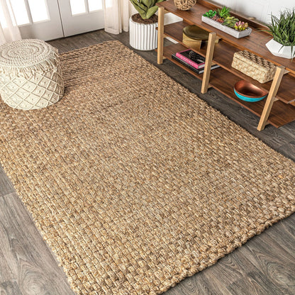 Estera Hand Woven Boucle Chunky Jute Area Rug