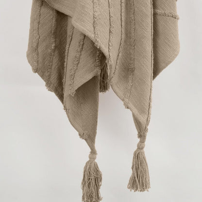 Geometric 100% Woven Textured Cotton Throw