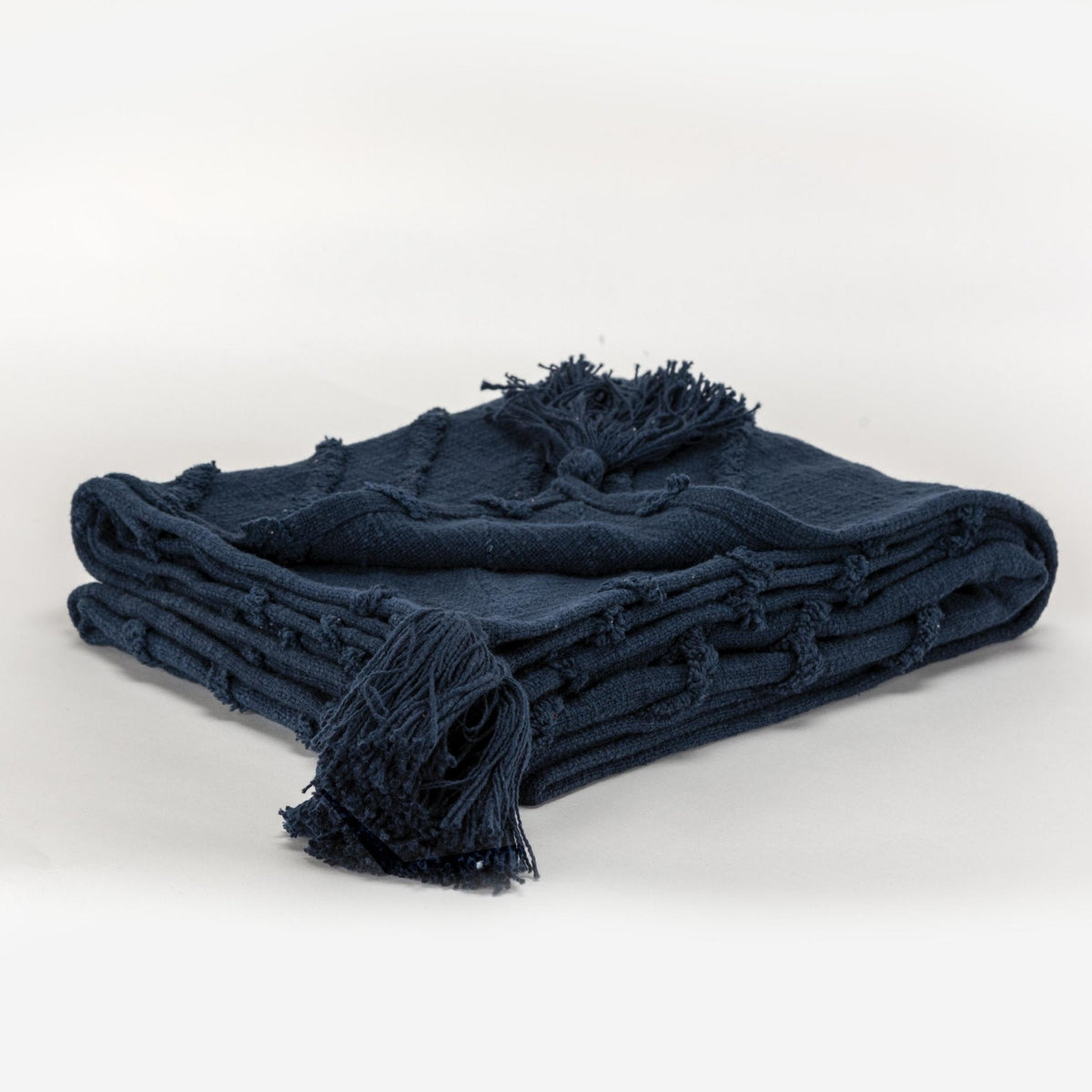 Geometric 100% Woven Textured Cotton Throw