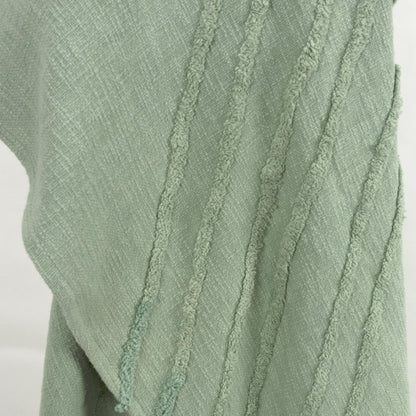 Geometric 100% Woven Textured Cotton Throw