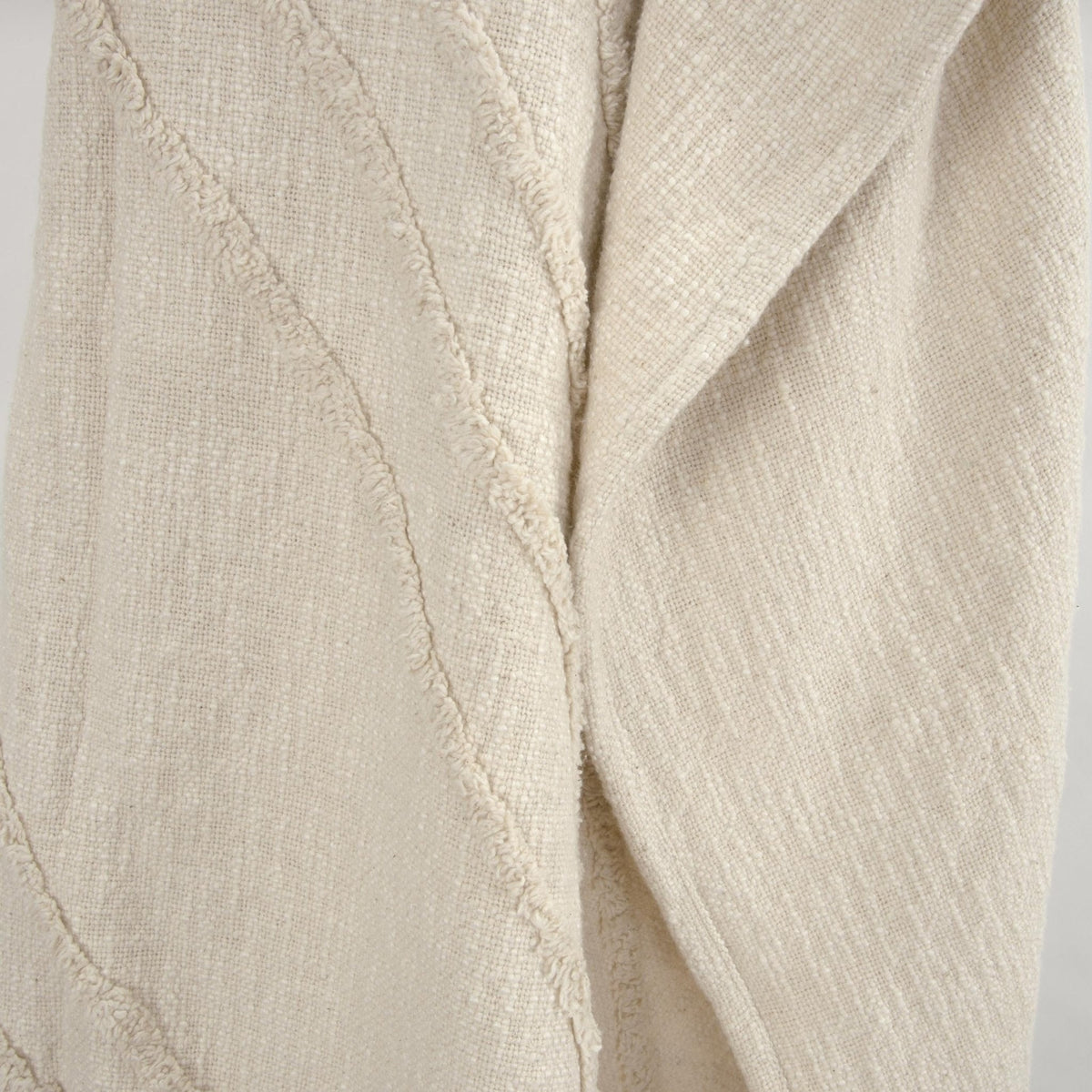 Geometric 100% Woven Textured Cotton Throw