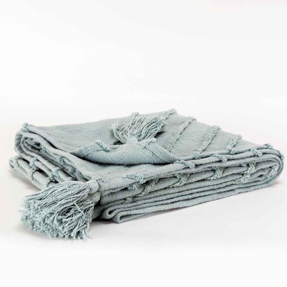 Geometric 100% Woven Textured Cotton Throw