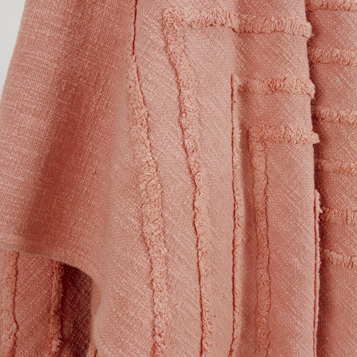 Geometric 100% Woven Textured Cotton Throw