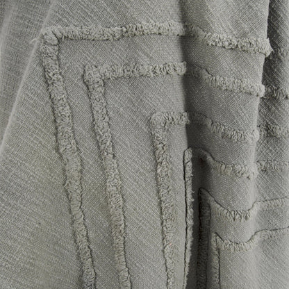 Geometric 100% Woven Textured Cotton Throw