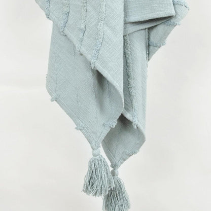 Geometric 100% Woven Textured Cotton Throw