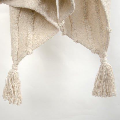 Geometric 100% Woven Textured Cotton Throw