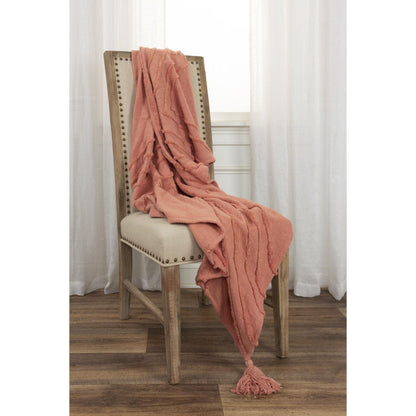 Geometric 100% Woven Textured Cotton Throw