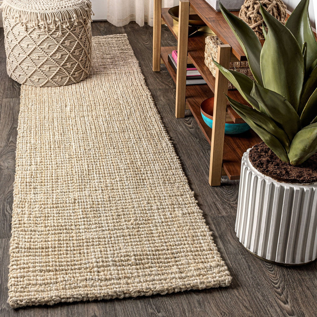Hiro Hand Woven Chunky Jute Area Rug