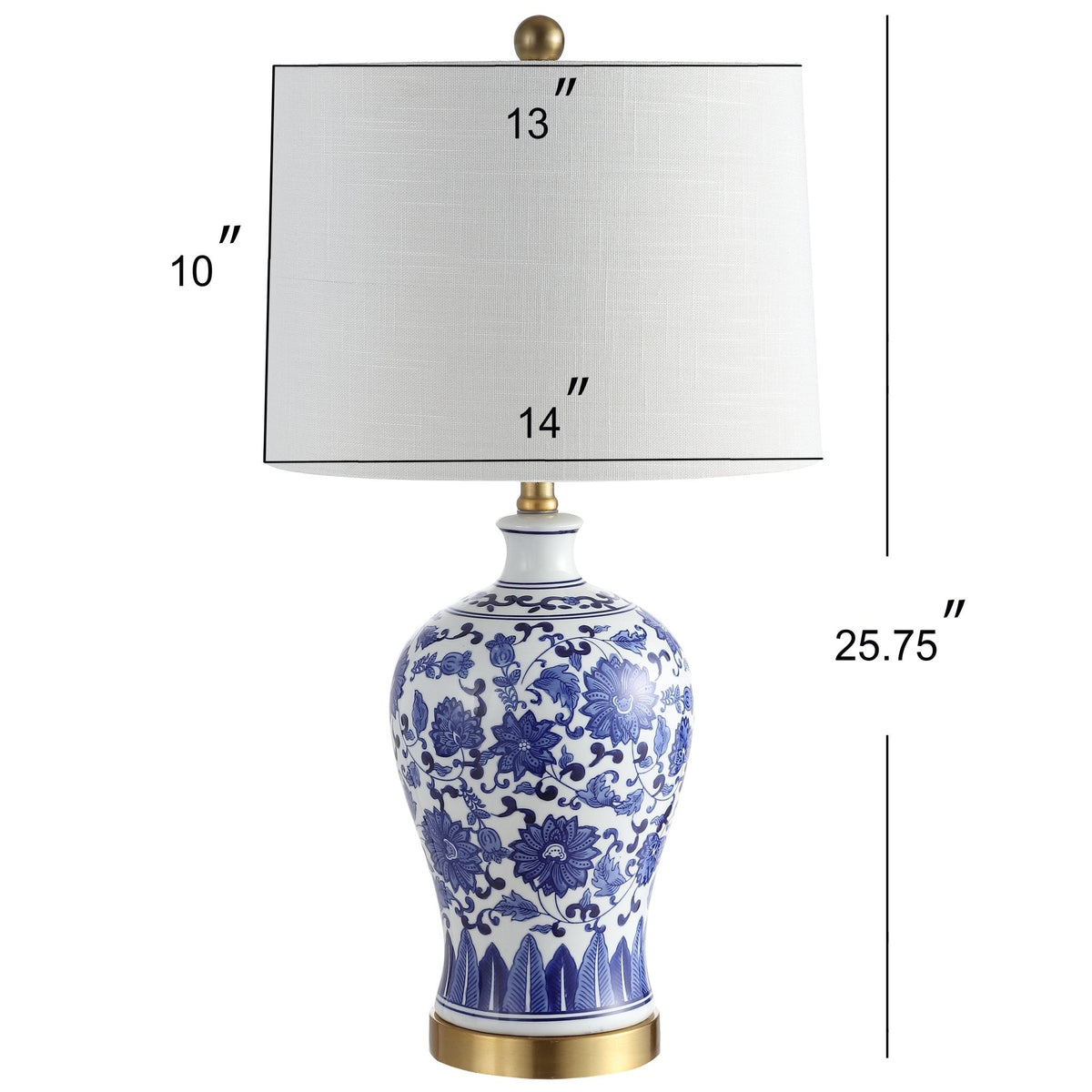 Jennifer Ceramic/Metal LED Table Lamp, Set of 2
