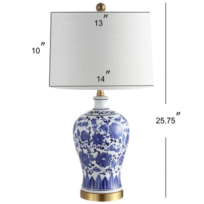 Jennifer Ceramic/Metal LED Table Lamp, Set of 2