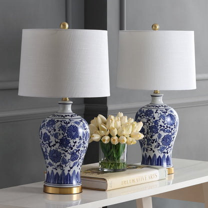 Jennifer Ceramic/Metal LED Table Lamp, Set of 2