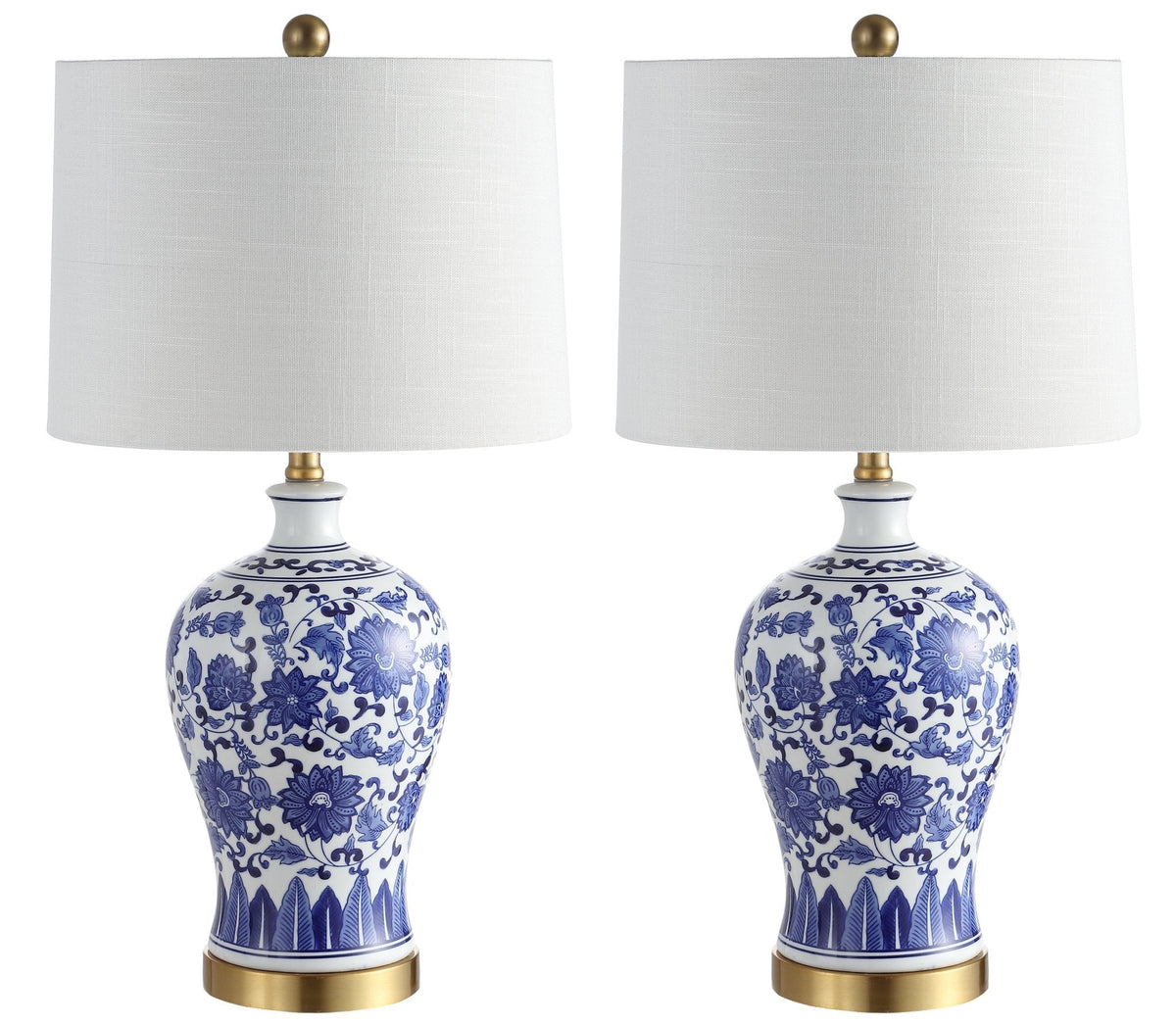 Jennifer Ceramic/Metal LED Table Lamp, Set of 2