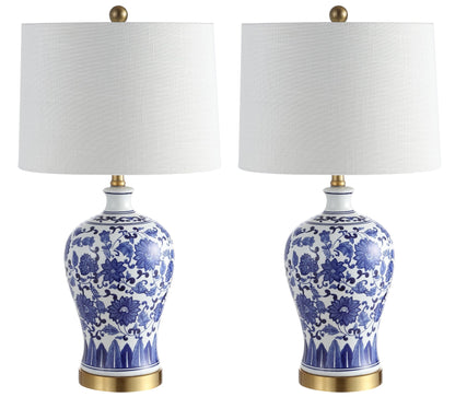 Jennifer Ceramic/Metal LED Table Lamp, Set of 2