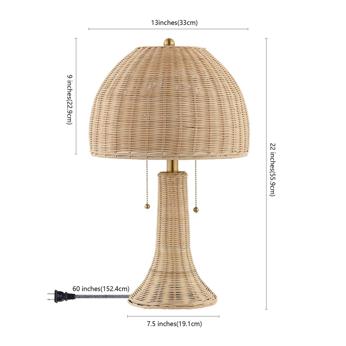 Joanie Bohemian Rustic Iron LED Table Lamp