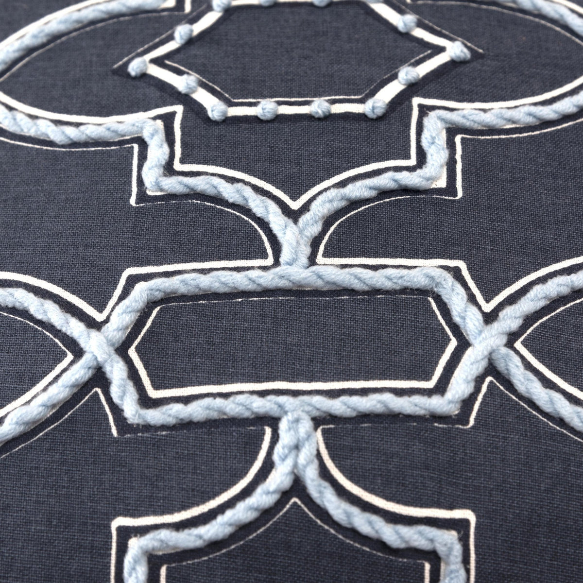 Knife Edged 100% Cotton Geometric Pillow