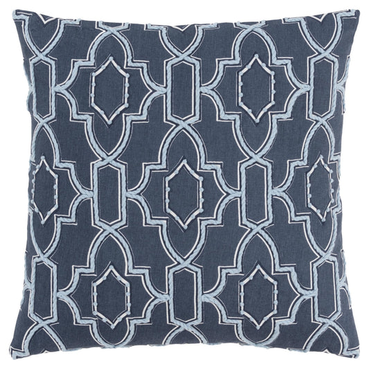Knife Edged 100% Cotton Geometric Pillow