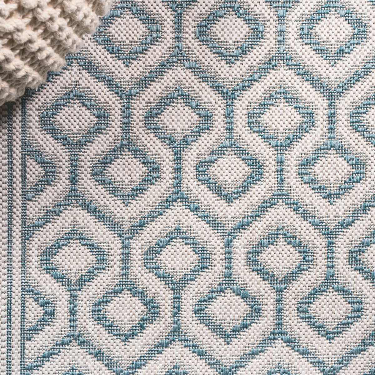 Marvao Diamond Trellis Indoor/Outdoor Runner Rug