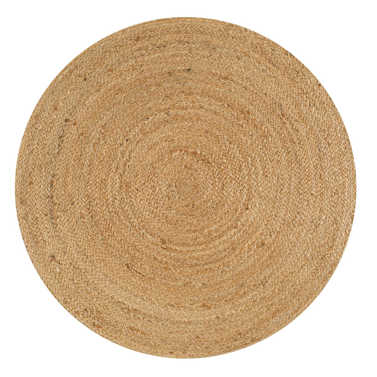 Soleil Natural Jute Braided Circle Natural Area Rug