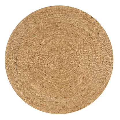 Soleil Natural Jute Braided Circle Natural Area Rug