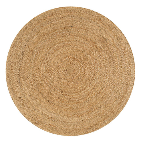 Soleil Natural Jute Braided Circle Natural Area Rug