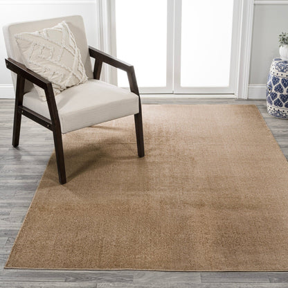 Twyla Classic Solid Low-Pile Machine-Washable Area Rug