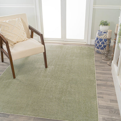 Twyla Classic Solid Low-Pile Machine-Washable Area Rug