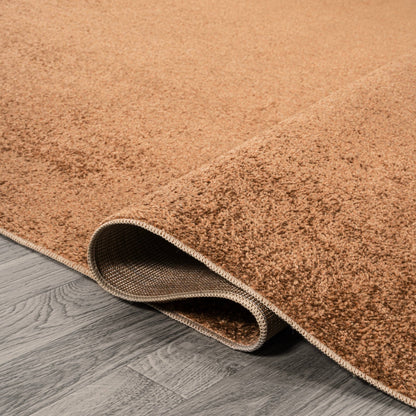 Twyla Classic Solid Low-Pile Machine-Washable Area Rug
