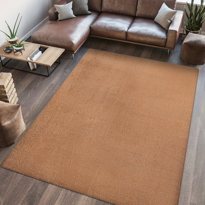 Twyla Classic Solid Low-Pile Machine-Washable Area Rug