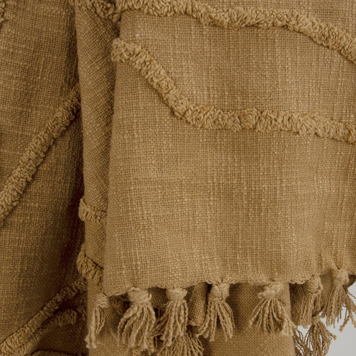 Woven Botanical 100% Woven Textured Cotton Throw