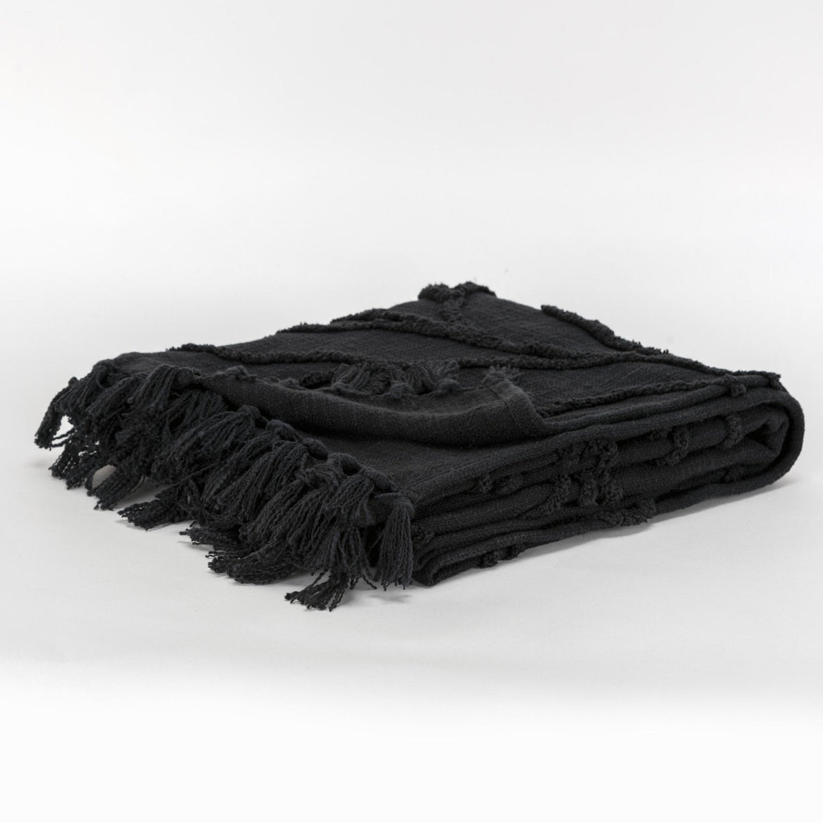 Woven Botanical 100% Woven Textured Cotton Throw