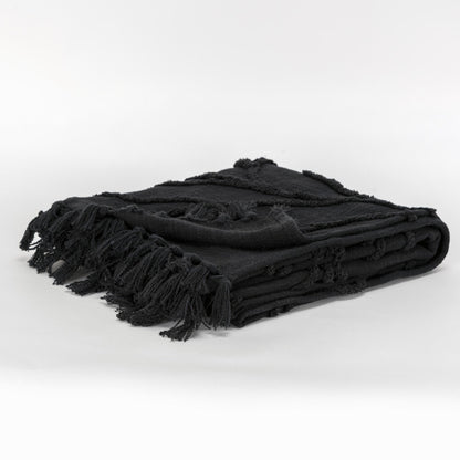Woven Botanical 100% Woven Textured Cotton Throw