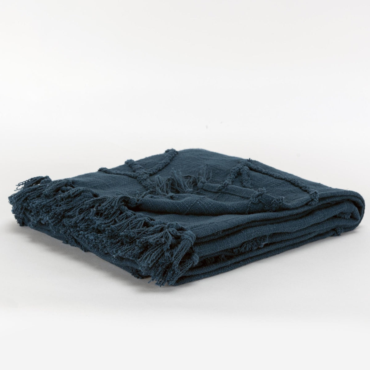 Woven Botanical 100% Woven Textured Cotton Throw