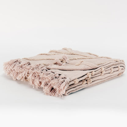 Woven Botanical 100% Woven Textured Cotton Throw