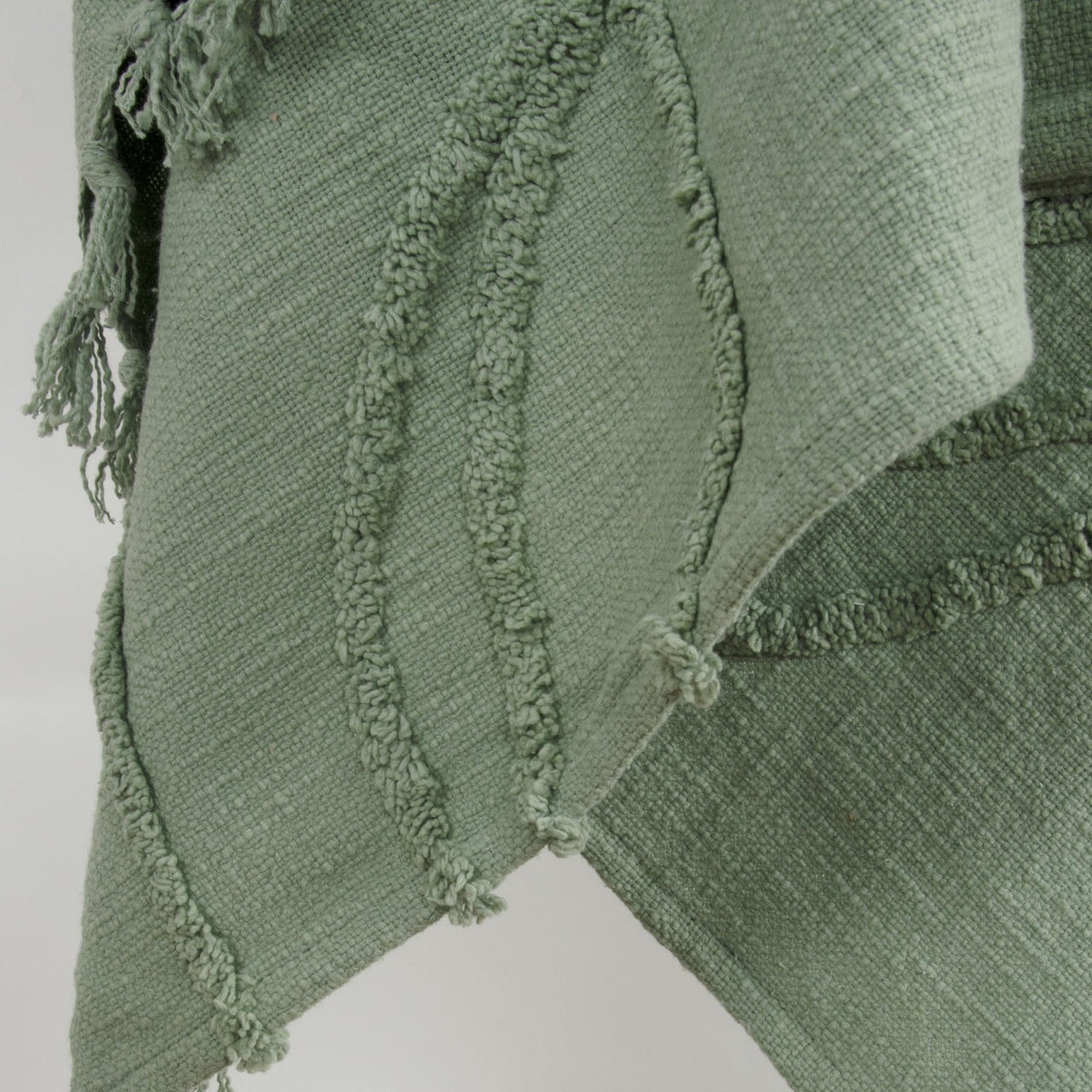 Woven Botanical 100% Woven Textured Cotton Throw