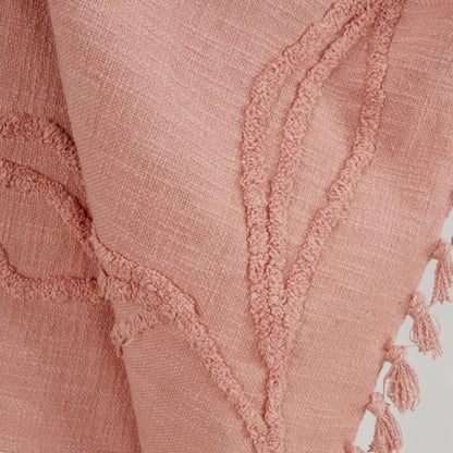 Woven Botanical 100% Woven Textured Cotton Throw