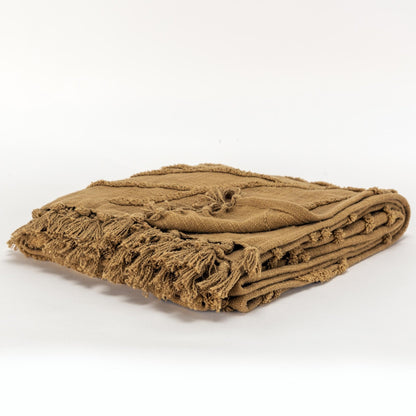 Woven Botanical 100% Woven Textured Cotton Throw