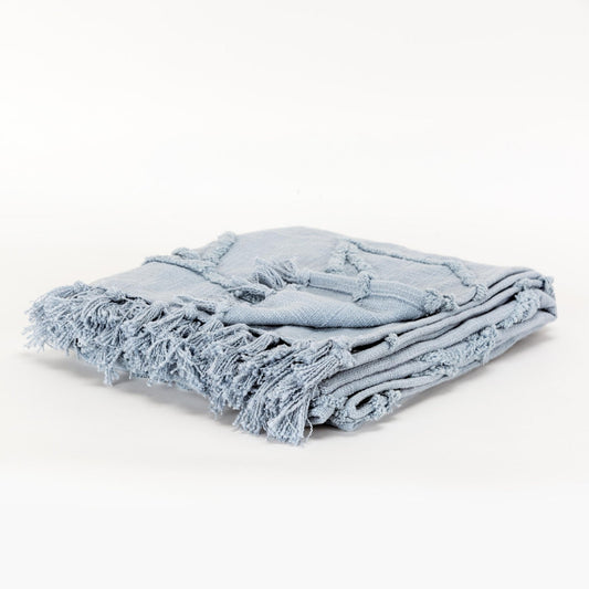 Woven Botanical 100% Woven Textured Cotton Throw