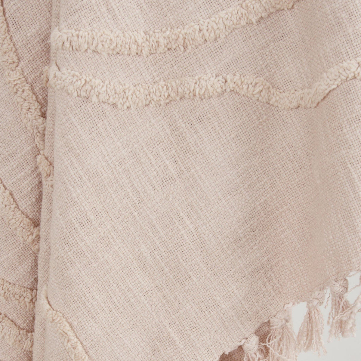 Woven Botanical 100% Woven Textured Cotton Throw