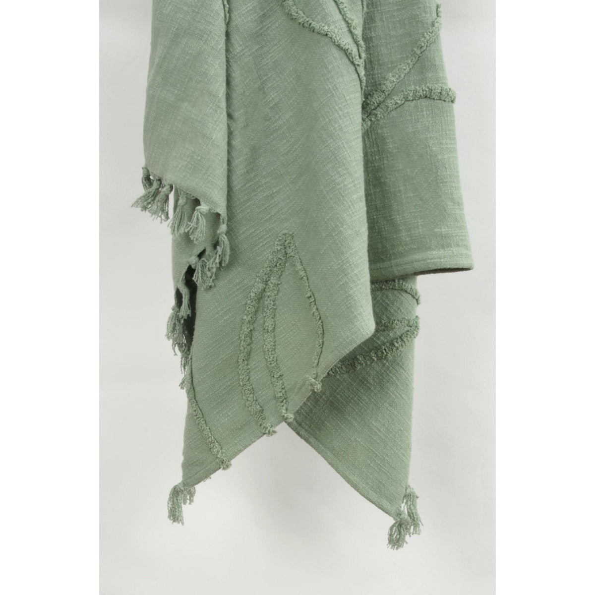 Woven Botanical 100% Woven Textured Cotton Throw