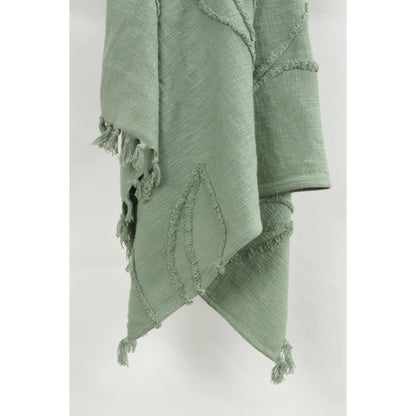 Woven Botanical 100% Woven Textured Cotton Throw
