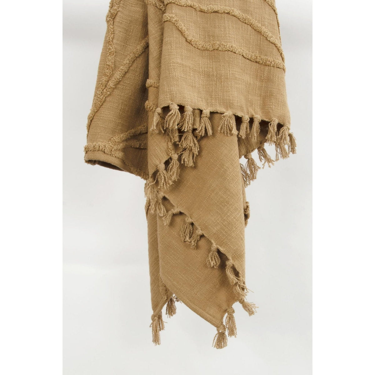 Woven Botanical 100% Woven Textured Cotton Throw